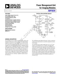 ADP5020ACPZ-R7 Datasheet Cover