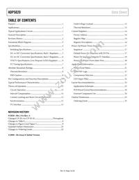 ADP5020ACPZ-R7 Datasheet Page 2