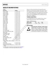 ADP5052ACPZ-R7 Datasheet Page 8