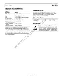 ADP5075ACBZ-R7 Datasheet Page 5