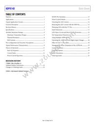 ADP8140ACPZ-1-R7 Datasheet Page 2