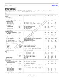 ADP8140ACPZ-1-R7 Datasheet Page 3