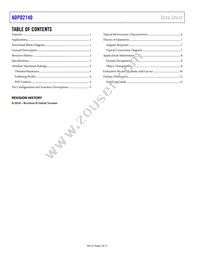 ADPD2140BCPZN-RL Datasheet Page 2