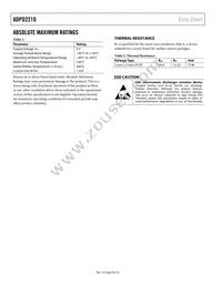 ADPD2210ACPZ-R7 Datasheet Page 4