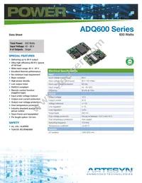ADQ600-48S12B-6L Datasheet Cover