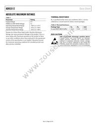 ADR3512WCRMZ-R7 Datasheet Page 4