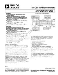ADSP-2104BPZ-80 Cover