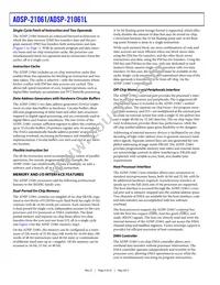 ADSP-21061LKB-160 Datasheet Page 4
