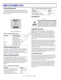 ADSP-21375BSWZ-2B Datasheet Page 18