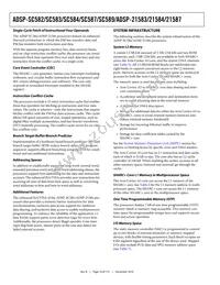ADSP-21584CBCZ-4A Datasheet Page 10