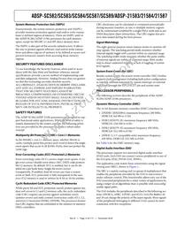ADSP-21584CBCZ-4A Datasheet Page 15
