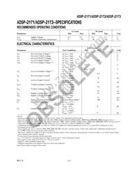 ADSP-2171BSZ-133 Datasheet Page 17