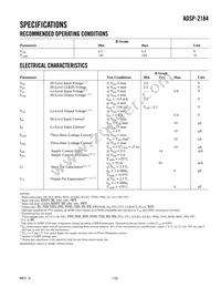 ADSP-2184BSTZ-160 Datasheet Page 13
