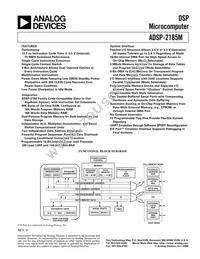 ADSP-2185MKCAZ-300 Datasheet Cover
