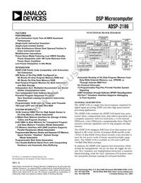 ADSP-2186BSTZ-160 Cover