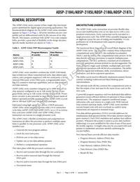 ADSP-2187LBSTZ-210 Datasheet Page 3