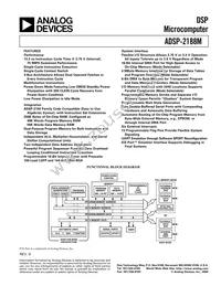 ADSP-2188MKSTZ-300 Datasheet Cover