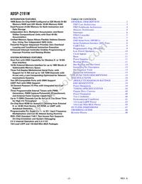 ADSP-2191MKCA-160 Datasheet Page 2