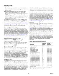 ADSP-2191MKCA-160 Datasheet Page 6