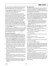ADSP-2191MKCA-160 Datasheet Page 13