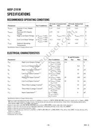 ADSP-2191MKCA-160 Datasheet Page 18