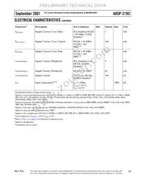 ADSP-2195MBST-140 Datasheet Page 23