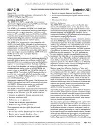 ADSP-2196MKSTZ-160 Datasheet Page 4