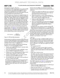 ADSP-2196MKSTZ-160 Datasheet Page 12