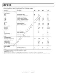 ADSP-21990BSTZ Datasheet Page 22