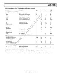 ADSP-21990BSTZ Datasheet Page 23