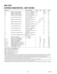 ADSP-21991BSTZ Datasheet Page 18