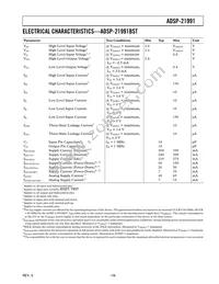 ADSP-21991BSTZ Datasheet Page 19