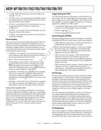 ADSP-BF705BBCZ-4 Datasheet Page 6