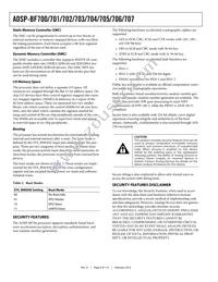 ADSP-BF705BBCZ-4 Datasheet Page 8