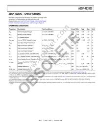 ADSP-TS202SABPZ050 Datasheet Page 21