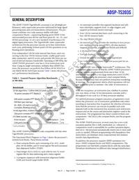 ADSP-TS203SBBPZ050 Datasheet Page 3