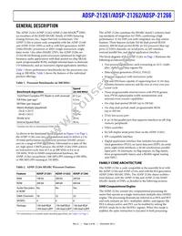 ADSP21262SKBCZ200R Datasheet Page 3