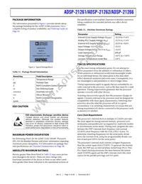 ADSP21262SKBCZ200R Datasheet Page 15