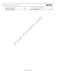 ADUC7032BSTZ-8V-RL Datasheet Page 4