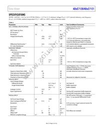 ADUC7120BBCZ-RL Datasheet Page 5