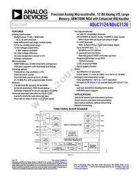 ADUC7126BSTZ126-RL Datasheet Cover