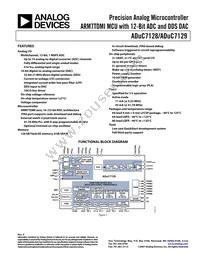 ADUC7129BSTZ126-RL Datasheet Cover