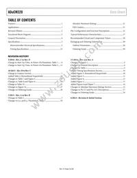 ADUCM320BBCZ-RL Datasheet Page 2