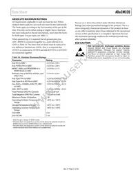 ADUCM320BBCZ-RL Datasheet Page 21