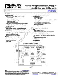 ADUCM322BBCZ-RL Datasheet Cover