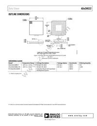 ADUCM322BBCZ-RL Datasheet Page 23