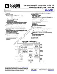 ADUCM322BBCZI-RL Datasheet Cover