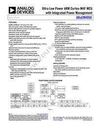 ADUCM4050BCPZ-R7 Datasheet Cover
