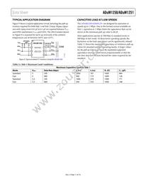 ADUM1251WARZ-RL7 Datasheet Page 11