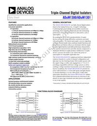 ADUM1301BRW-RL Datasheet Cover